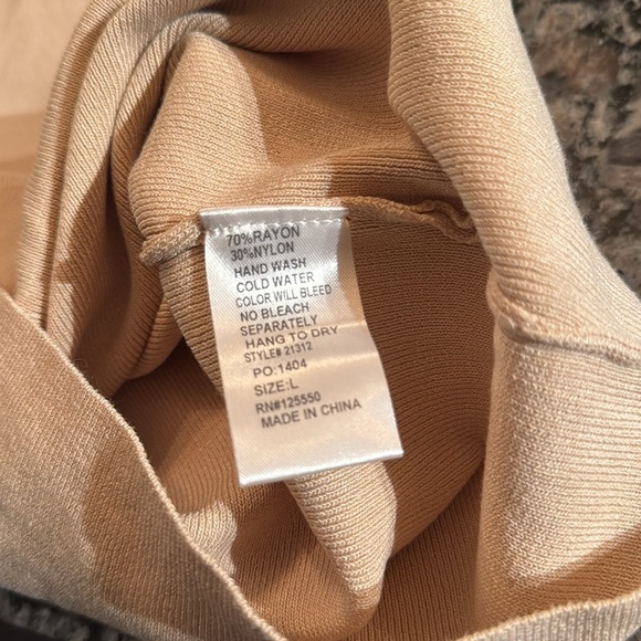 Hera collection backless cross cross tie tight fitting dress NWT L - Picture 8 of 12